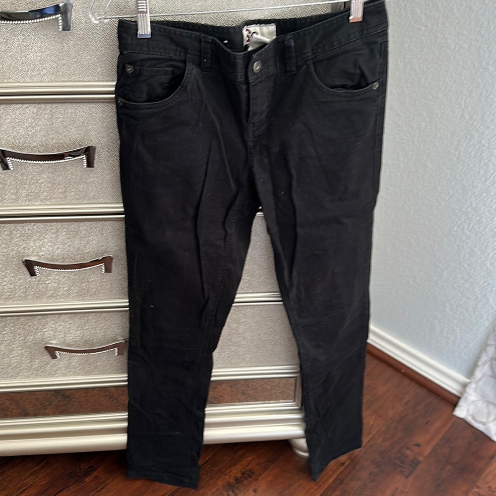 Size 9 black straight leg jeans